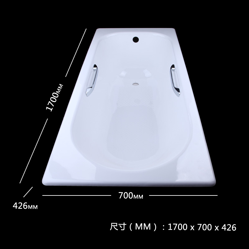 科勒浴缸铸铁齐悦1.5m1.6M1.7米嵌入式家用小户型浴缸K-28108T