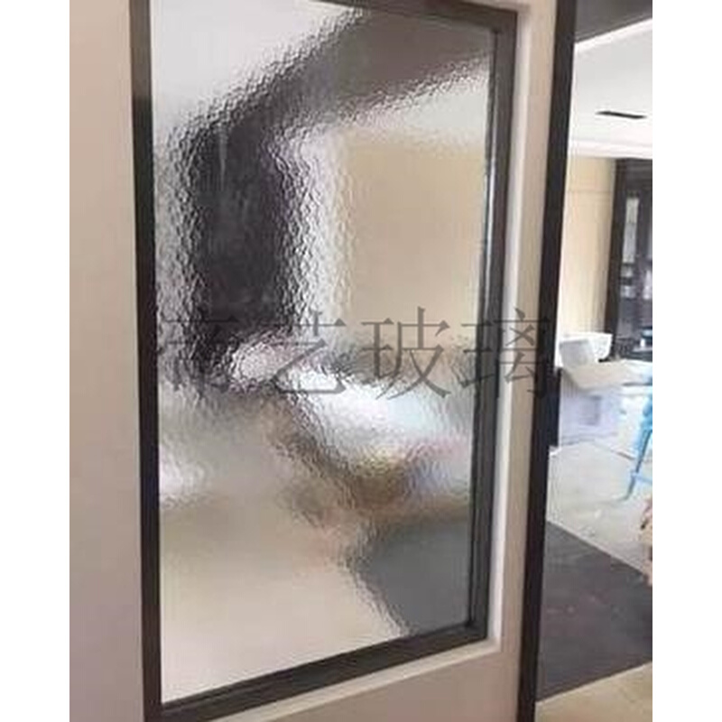 水纹玻璃艺术压花玻璃门客厅门窗卫浴屏风隔断可钢化条纹定制透光
