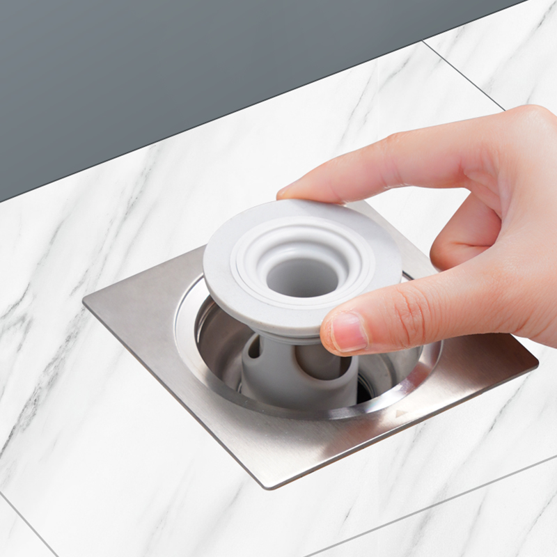 日本防臭地漏硅胶芯卫生间下水道反味盖浴室神器洗衣机盖味内芯