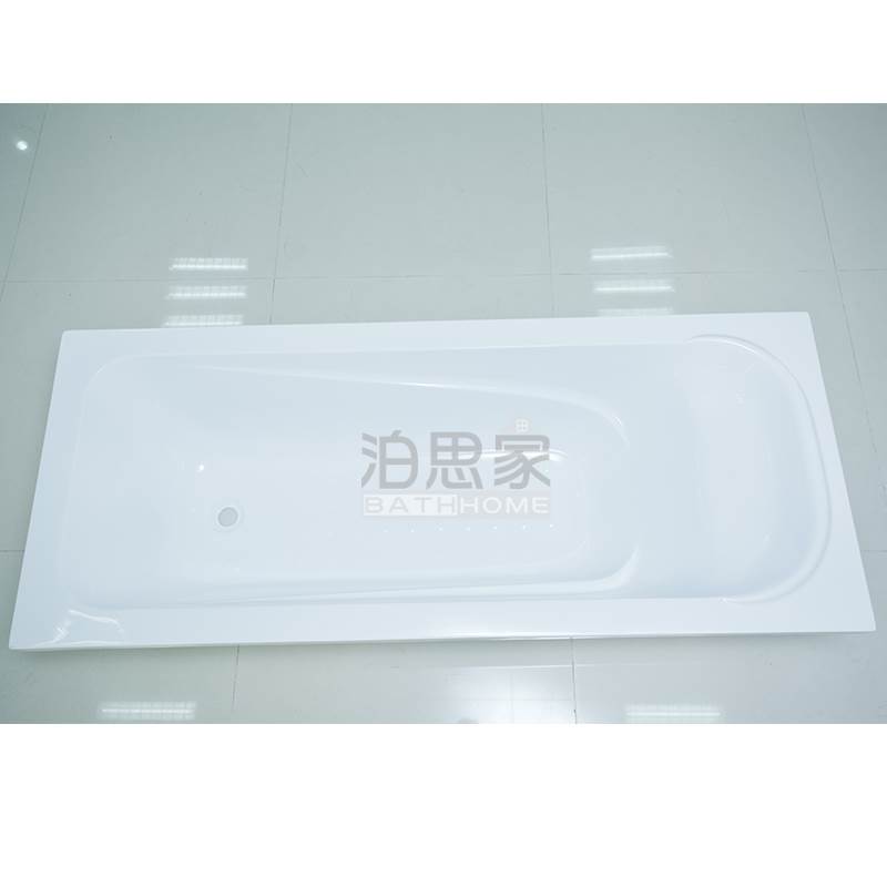 嵌入式浴缸进口加厚亚克力浴盆方形普通浴池1.2 1.41.5 1.6 1.7米