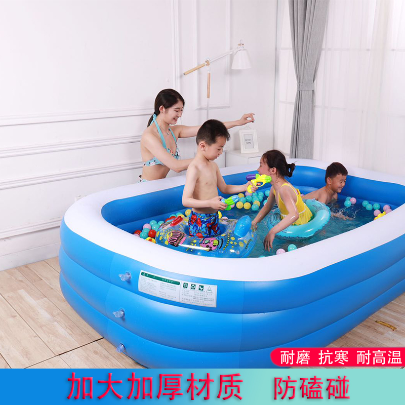 游泳池儿童充气加厚宝宝家用婴儿游泳桶bb超大号户外大型小孩浴缸
